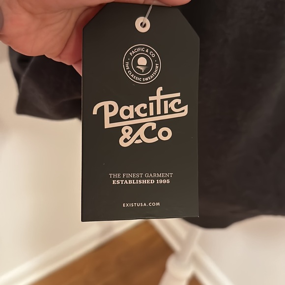 pacific & co hollywood beach charcoal crew neck sweater size small - Picture 4 of 5